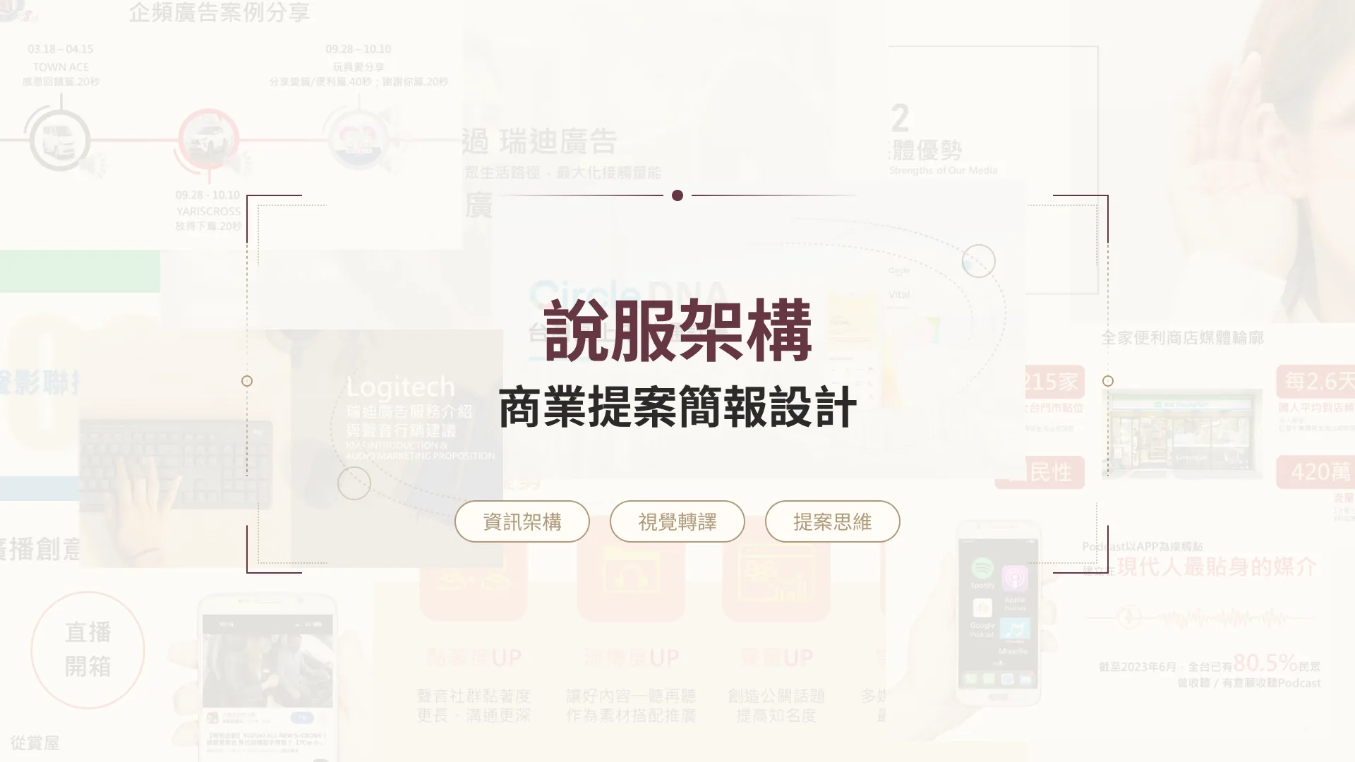 說服架構：商業提案簡報設計 專案封面